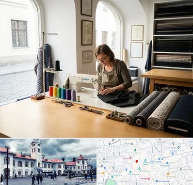 کارگاه خیاطی در میدان شهرداری رشت 