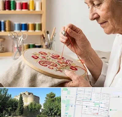 گلدوزی در مرداویج اصفهان