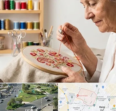 گلدوزی در شاهین ویلا کرج 