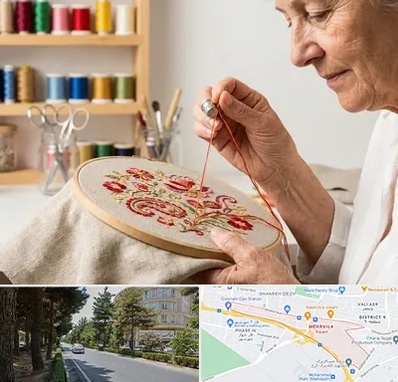 گلدوزی در مهرویلا کرج 