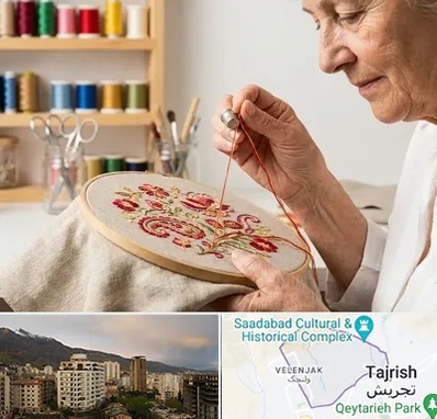 گلدوزی در زعفرانیه