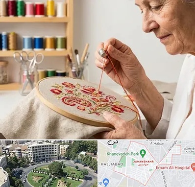 گلدوزی در جهانشهر کرج 