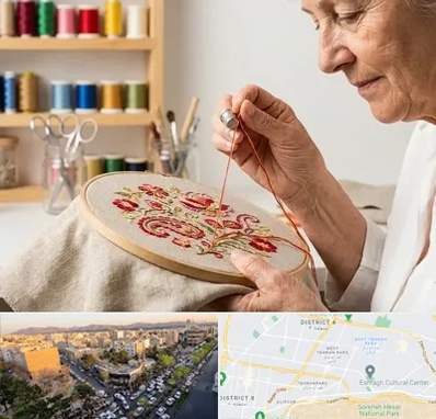 گلدوزی در تهرانپارس 