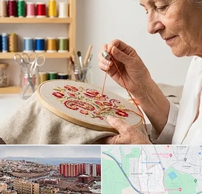 گلدوزی در سهند تبریز