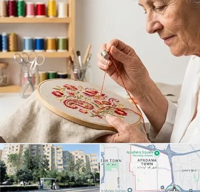 گلدوزی در آپادانا 