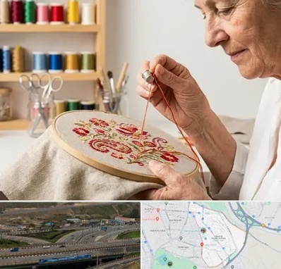 گلدوزی در یاغچیان تبریز