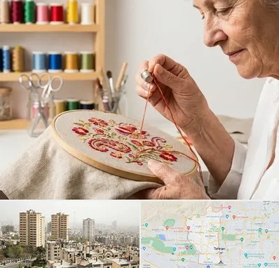 گلدوزی در منطقه 5 تهران 