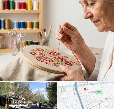 گلدوزی در کوی فیروز تبریز