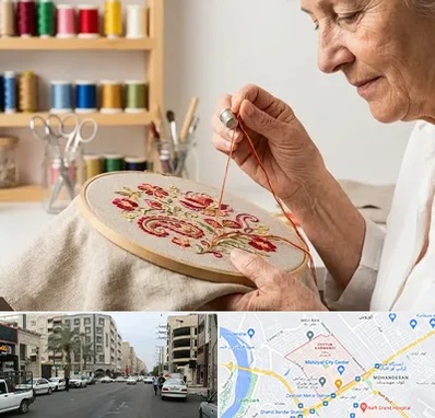 گلدوزی در زیتون کارمندی اهواز