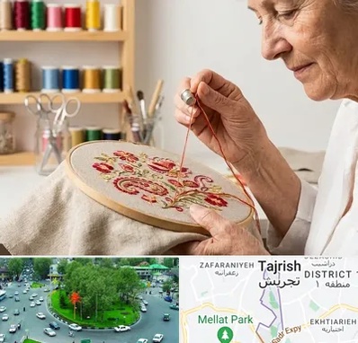 گلدوزی در تجریش 