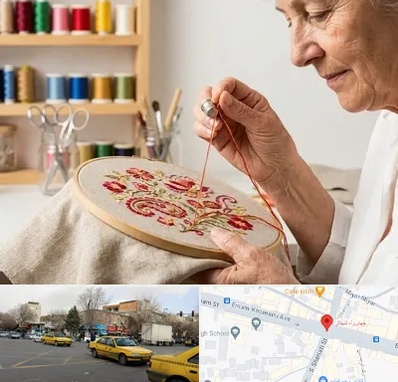 گلدوزی در شهناز تبریز