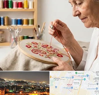 گلدوزی در مارلیک کرج 