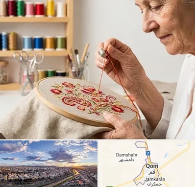 گلدوزی در قم