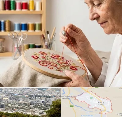 گلدوزی در یاسوج