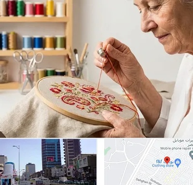 گلدوزی در چهارراه طالقانی کرج 