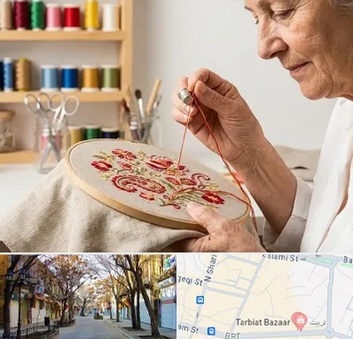 گلدوزی در تربیت تبریز