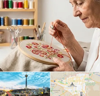 گلدوزی در تهران