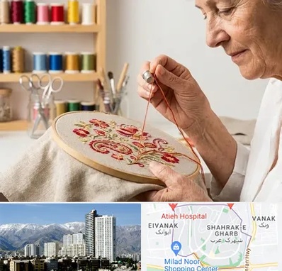 گلدوزی در شهرک غرب