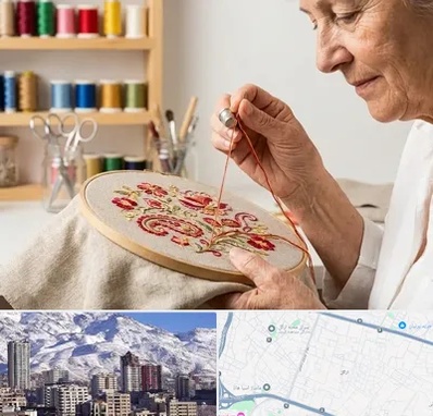 گلدوزی در ازگل