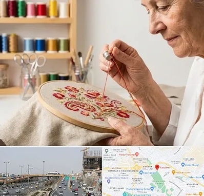 گلدوزی در بلوار توس مشهد 