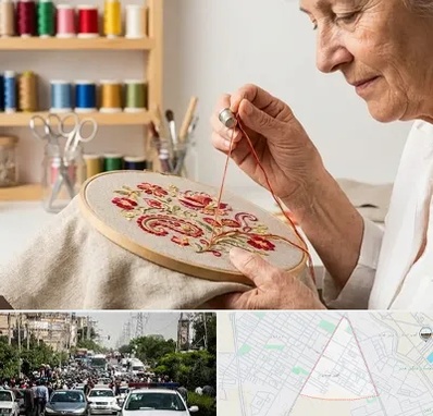 گلدوزی در سیدی مشهد 