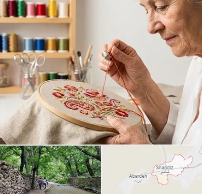 گلدوزی در شاندیز مشهد 