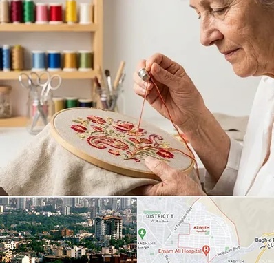 گلدوزی در عظیمیه کرج 