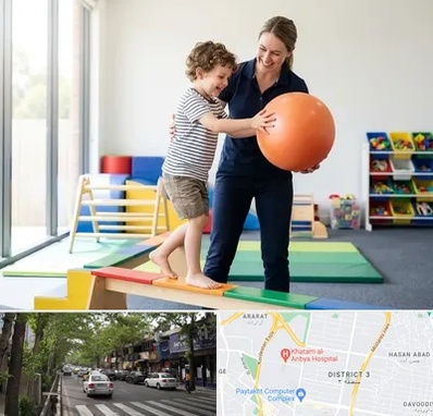 فیزیوتراپی کودکان در ظفر 