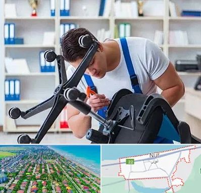 تعمیر صندلی کامپیوتر در نور