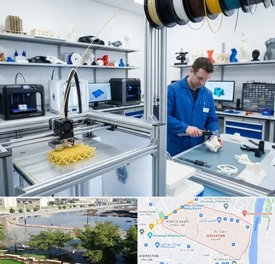 خدمات پرینتر سه بعدی در گلستان اهواز 