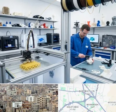 خدمات پرینتر سه بعدی در جنوب شرق تهران
