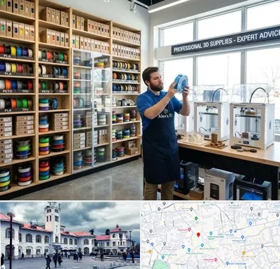 فیلامنت پرینتر سه بعدی در میدان شهرداری رشت 