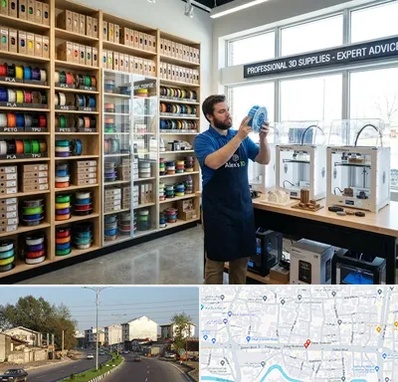 فیلامنت پرینتر سه بعدی در ضیابری رشت