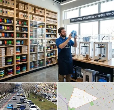 فیلامنت پرینتر سه بعدی در احمدآباد مشهد 