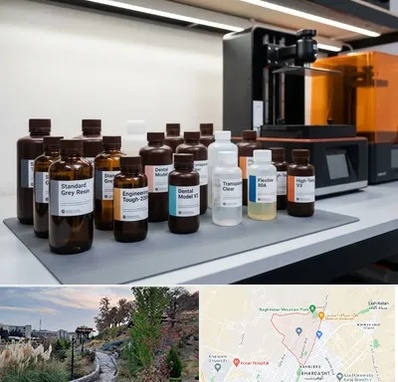 رزین پرینتر سه بعدی در باغستان کرج 