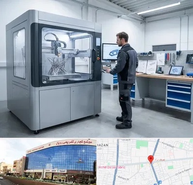 ساخت قطعه با پرینتر سه بعدی در نصف راه تبریز