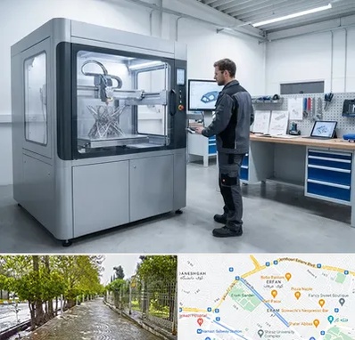 ساخت قطعه با پرینتر سه بعدی در خیابان ارم شیراز 