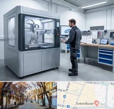 ساخت قطعه با پرینتر سه بعدی در تربیت تبریز 