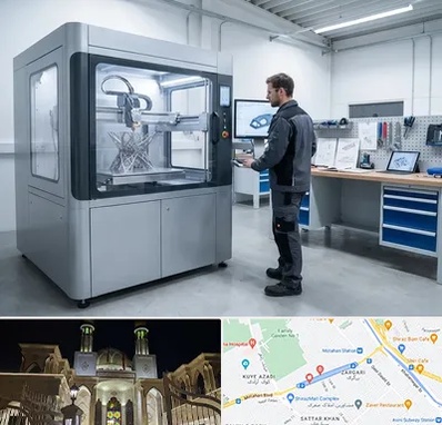 ساخت قطعه با پرینتر سه بعدی در زرگری شیراز 