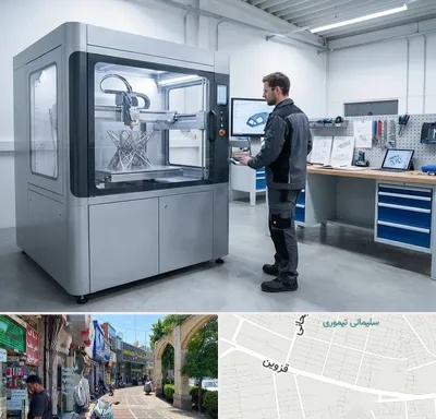 ساخت قطعه با پرینتر سه بعدی در خیابان قزوین