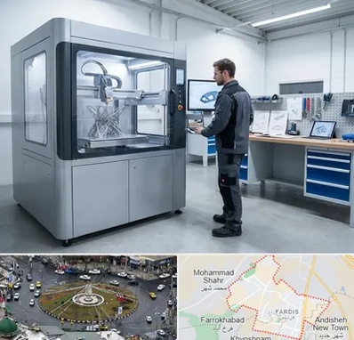 ساخت قطعه با پرینتر سه بعدی در فردیس کرج