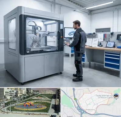 ساخت قطعه با پرینتر سه بعدی در مرزداران تبریز