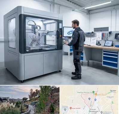 ساخت قطعه با پرینتر سه بعدی در باغستان کرج