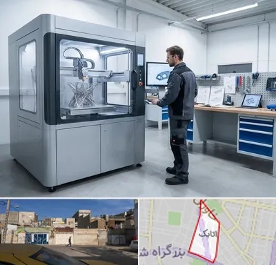 ساخت قطعه با پرینتر سه بعدی در اتابک