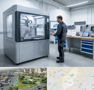 ساخت قطعه با پرینتر سه بعدی در کمال شهر کرج 