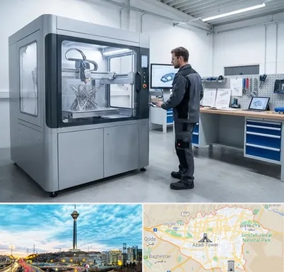 ساخت قطعه با پرینتر سه بعدی در تهران