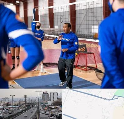 مربی والیبال در بلوار ارتش