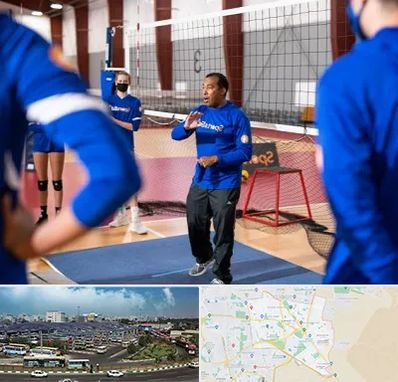 مربی والیبال در منطقه 15 تهران