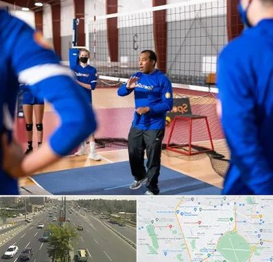 مربی والیبال در منطقه 17 تهران