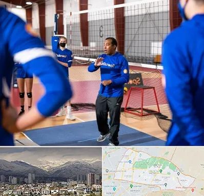 مربی والیبال در منطقه 4 تهران